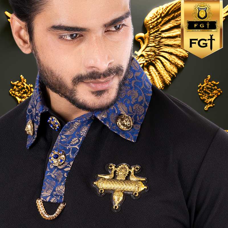 FGT ROYAL COLLECTION | #70 Ganeshji Motif | Designer men T-shirt